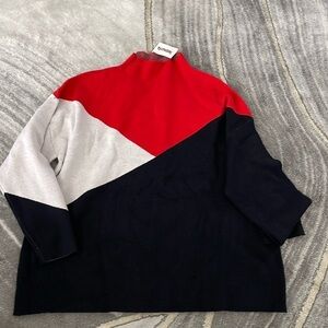Diva Plus Color Block Sweater